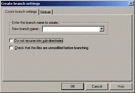 WinCVS branch dialog